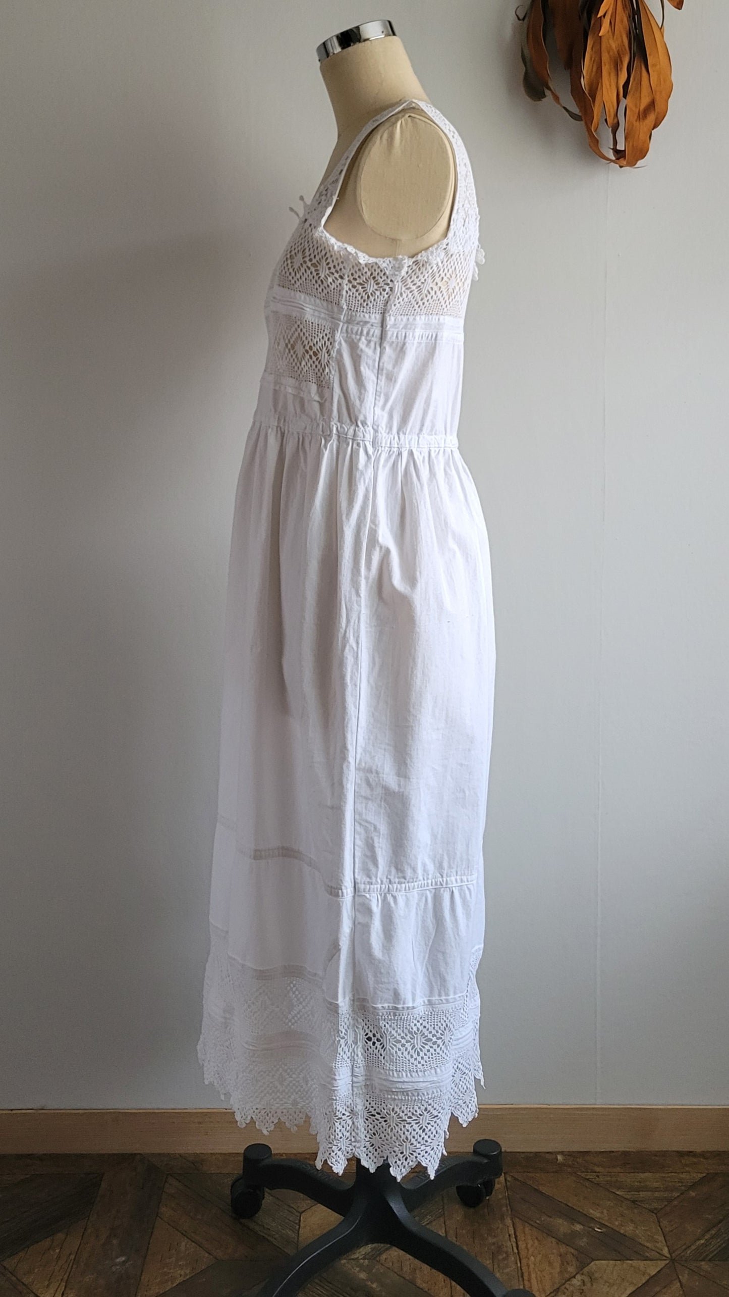 クロシェットレースのコンビネゾン | フランスヴィンテージコンビネゾン